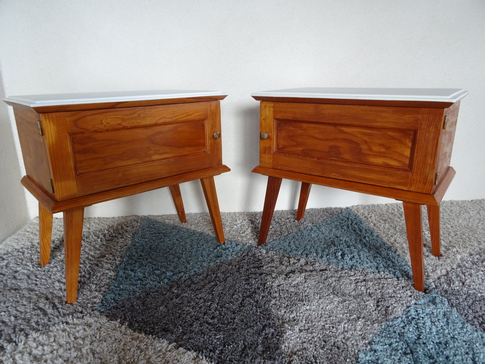Pair of bedsides fifties