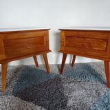 Pair of bedsides fifties