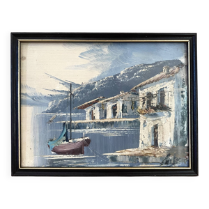 Huile sur toile mise