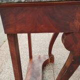 Old Louis XVI style console with marble top