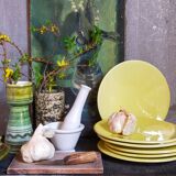 Six vintage Czech ceramic dessert plates