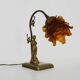 Table lamp, Art Nouveau style, female figure with removable head