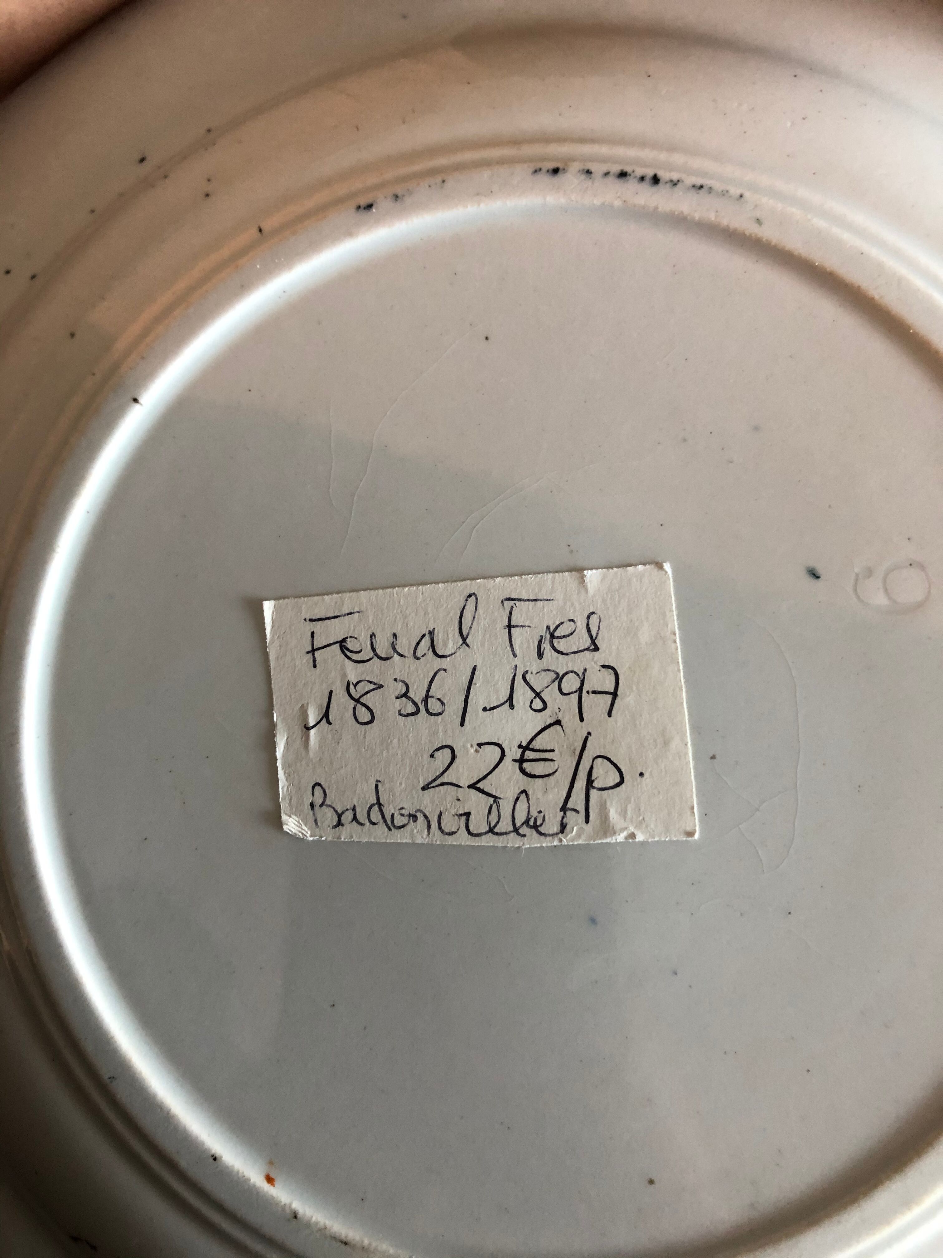 Lot of 10 plates Badonviller