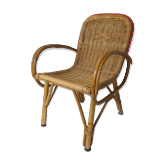 Fauteuil en rotin pour enfant