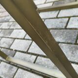 Coffee Table in Brass and Metal, 1980s