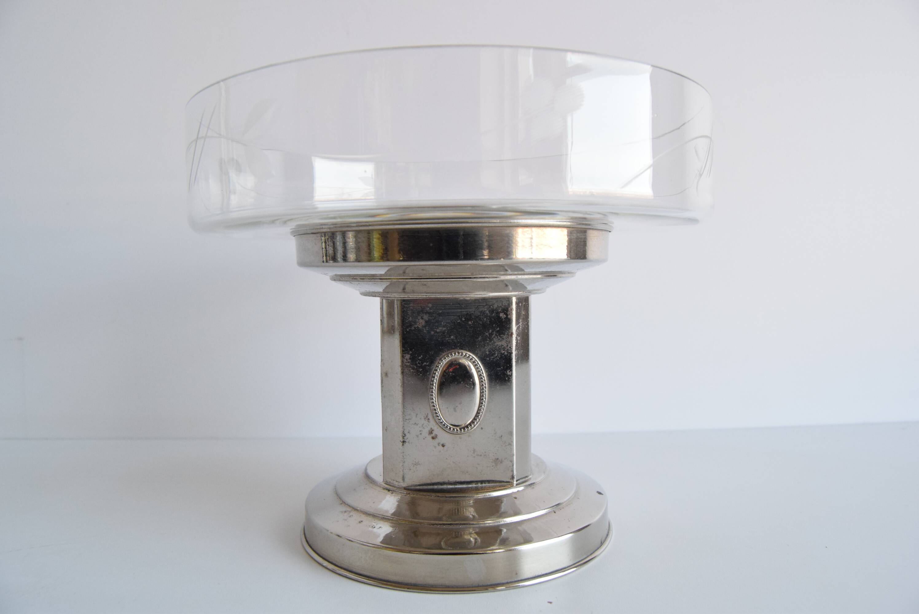 Art Deco Bowl with Fruit Attachment, 1930s