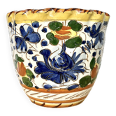 Cache pot fleurs plante céramique émaillée