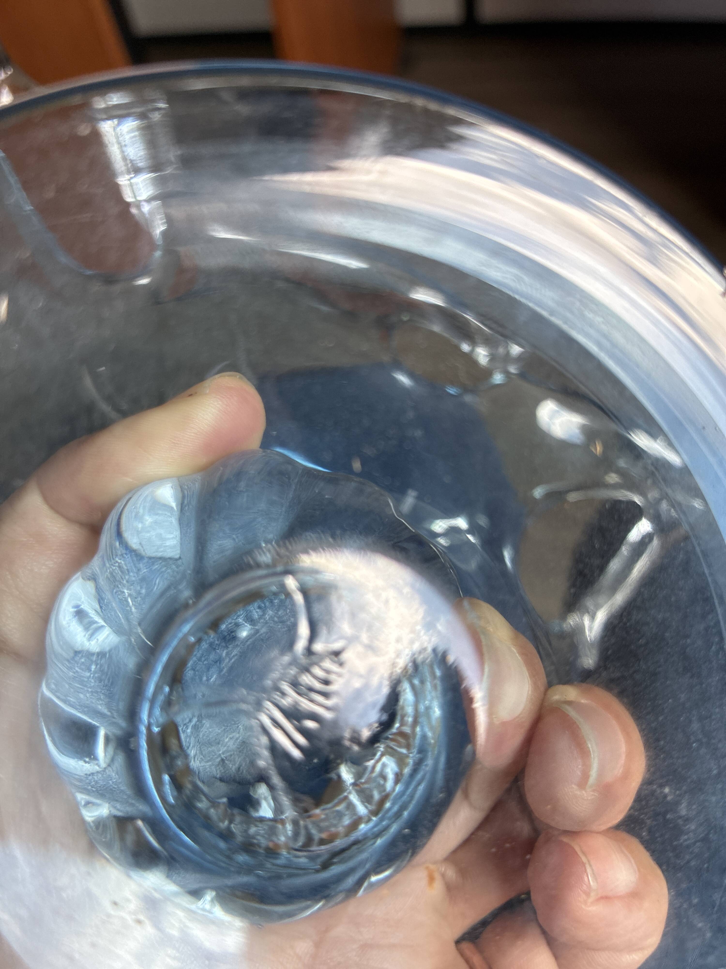 Murano blown glass centrepiece bowl - Vintage Sculptural Design