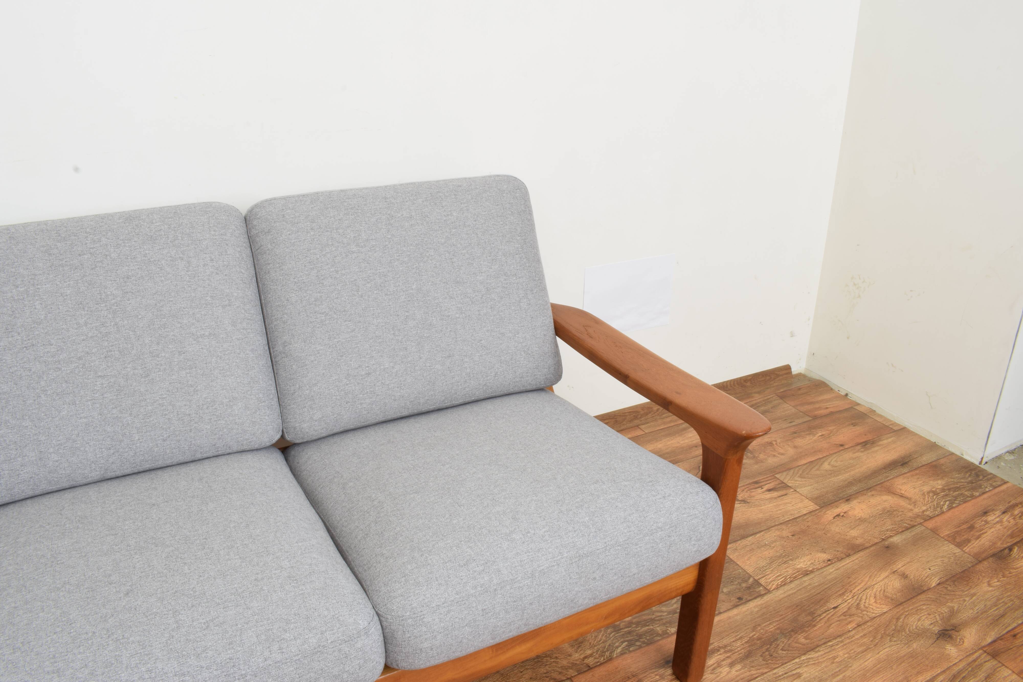 Mid-century danish teak sofa by Juul Kristensen, 1960s