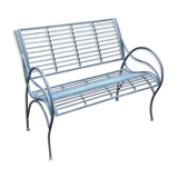 Iron garden bench