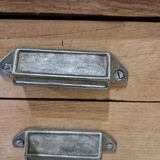 wooden console with drawers