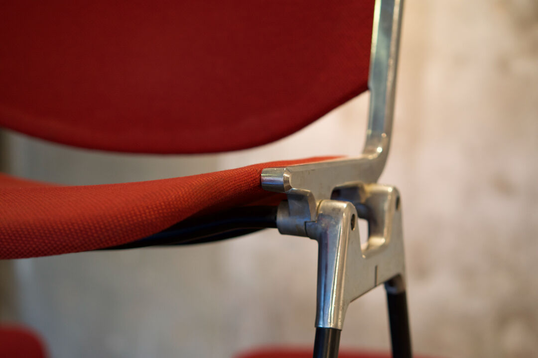 Set of ten Piretti chairs for Castelli publishing house