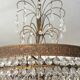 Chandelier cascading crystal and bronze tassels