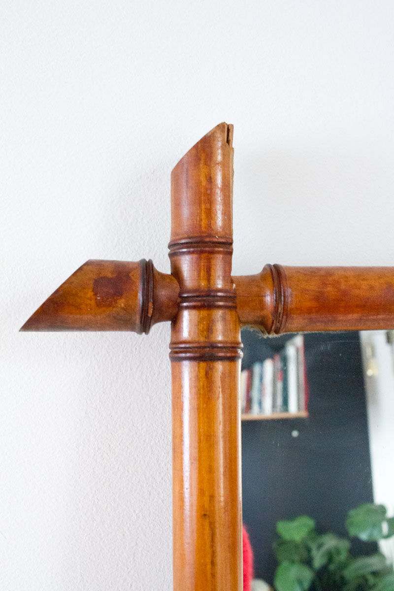 Bamboo mirror 71x52 cm