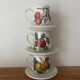 Ensemble de 3 tasses et soucoupes Portmeirion Pomona