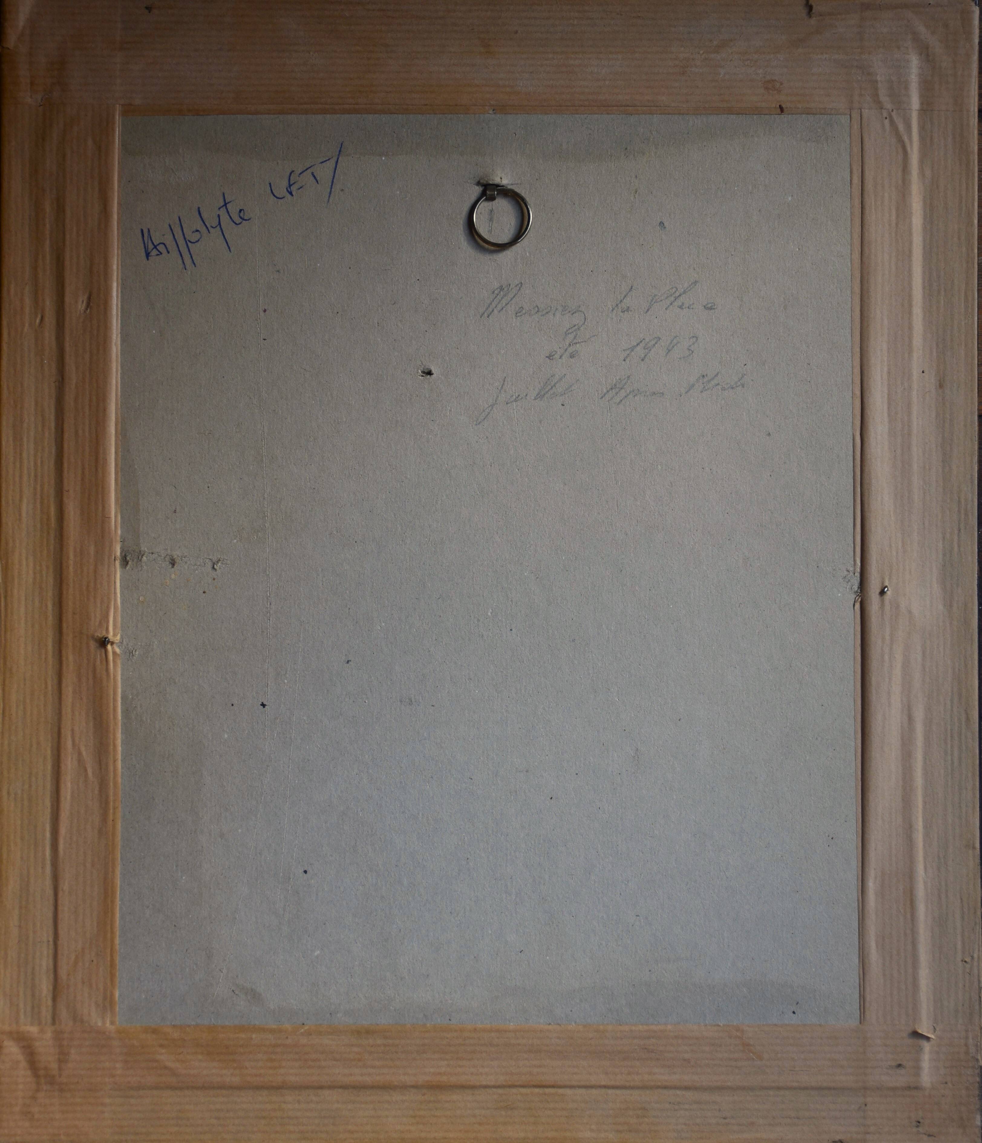 Hippolyte Léty, Fountain in the square at Meyssiez (Dauphiné), 1943