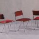Vintage steel stacking chairs, Germany, 1980s, set of 4