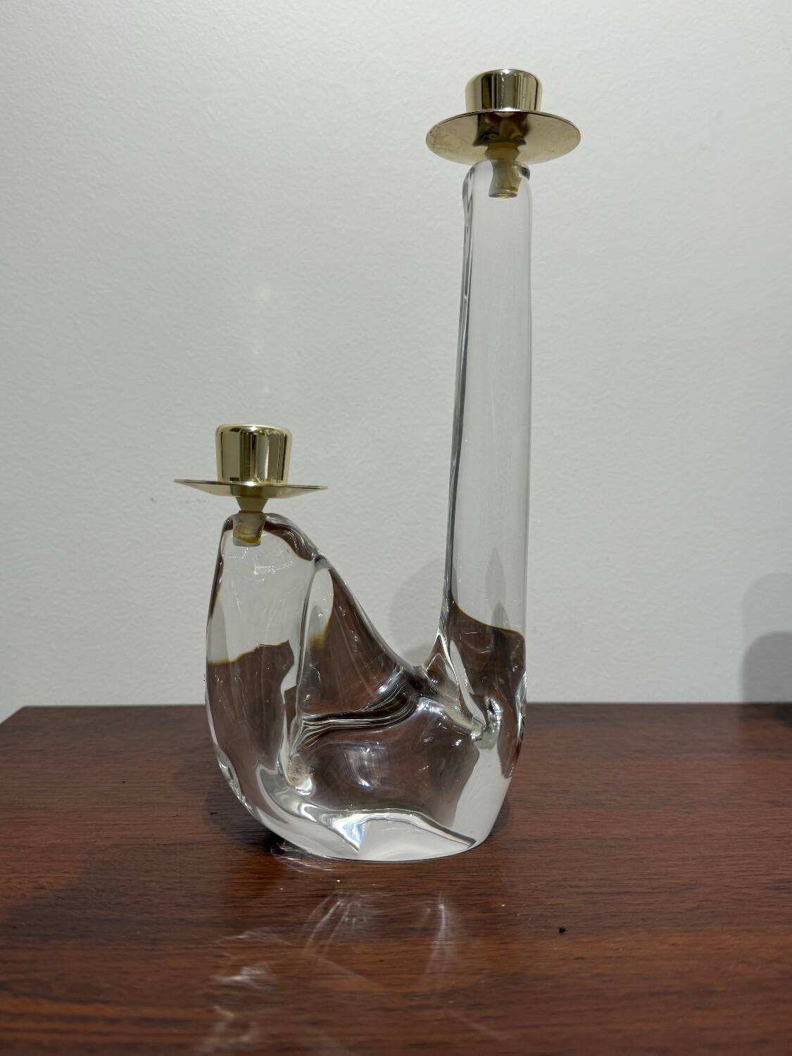 Schneider crystal candlestick