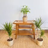 Scandinavian wooden serving trolley by René-Jean CAILLETTE