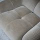 Pair of armchairs "space age". Beige corduroy velvet. France, circa 1970