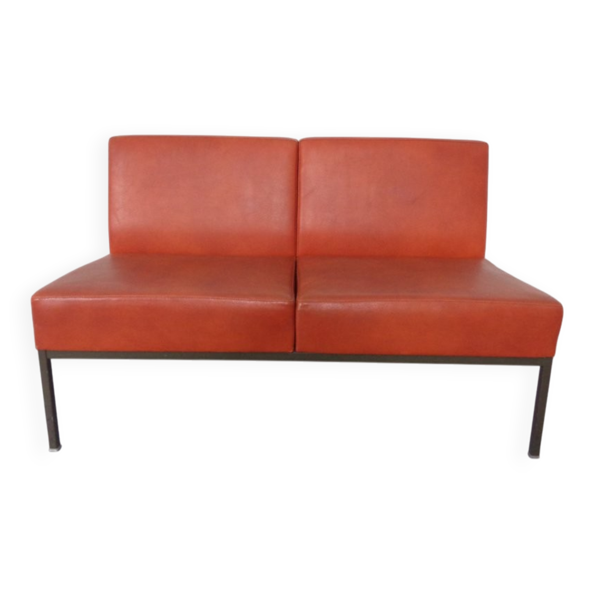 Minimalist 2-Seater Bench, Germany, 1960s