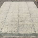 Tapis turc moderne en laine vert cendré, fait à la main, 8x10, 261x309Cm, SK 34930