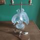 Crystal lamp Lalique with two doves model Ariane