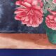 Vintage watercolor with peonies