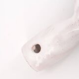 White striped bowl by Robert Picault, Vallauris