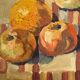 Tableau "Nature morte aux fruits" par Prosper Chalon, Huile sur Toile de 1952