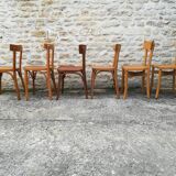Mismatched bistro chairs