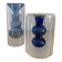 Duo of blown glass vases in Scandinavian style