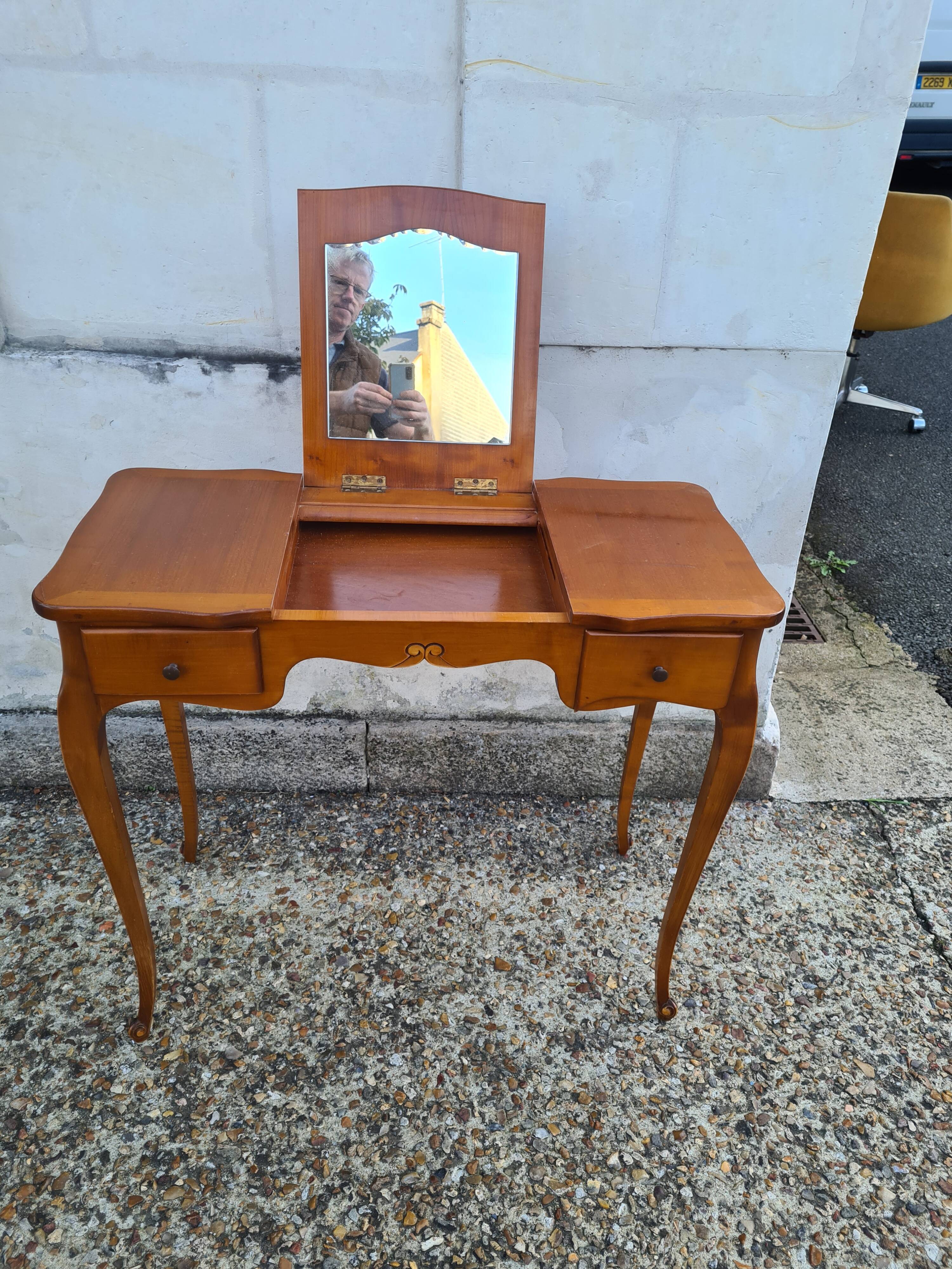 Vintage cherry dressing table