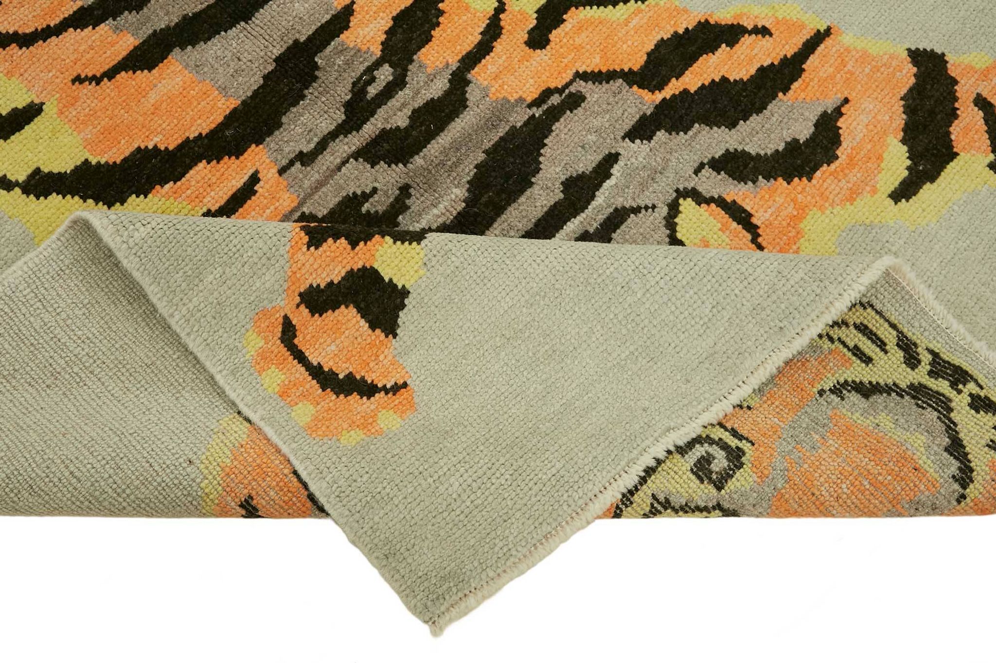Turkish Handknotted Wool Tiger Rug  141 cm x 188 cm