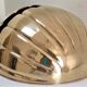 Pair of brass sconces shell shape design 80s