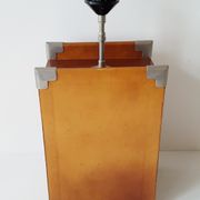 Lampe en cuir ou simili-cuir 1970 vintage 70's