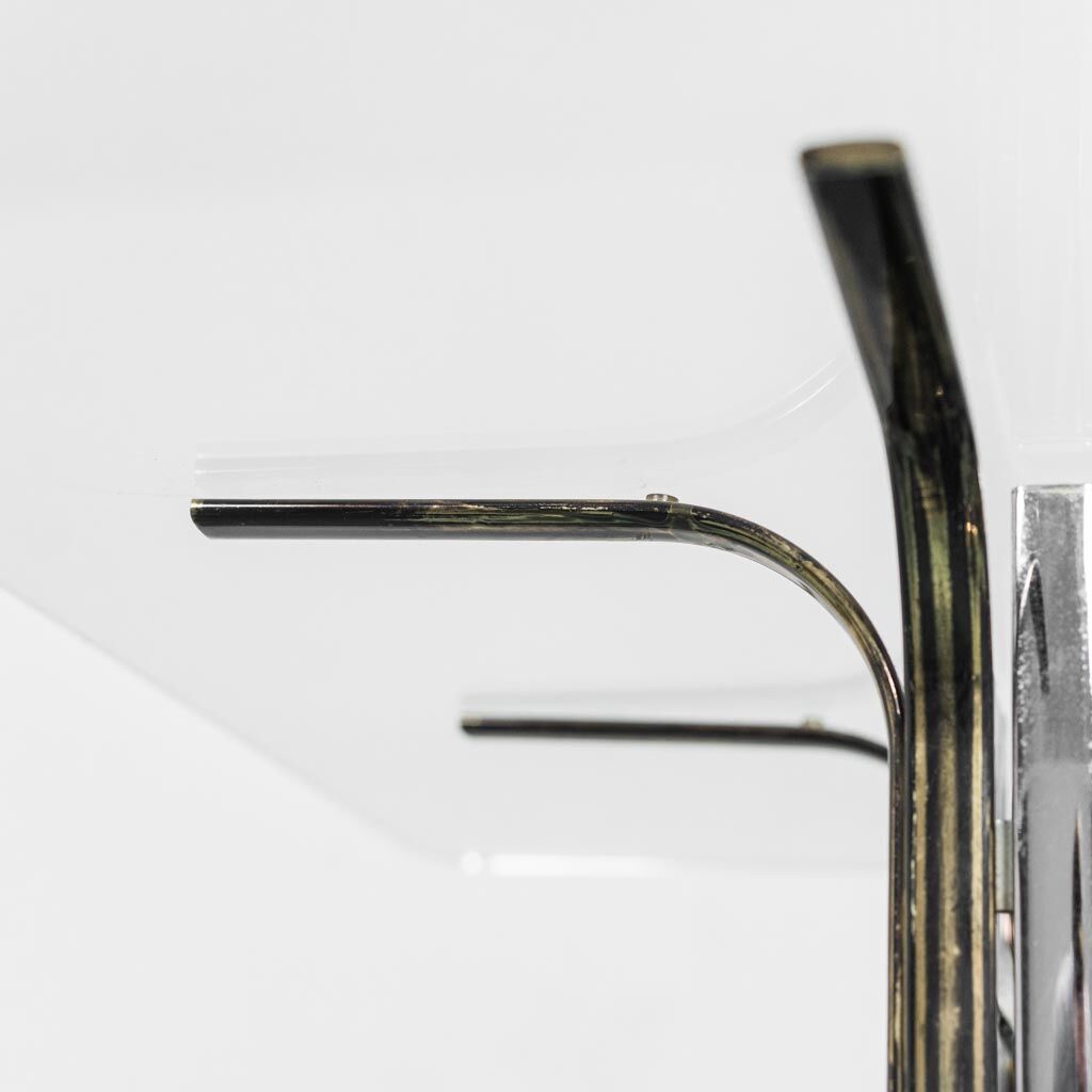 Dining table steel brass 70