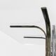 Dining table steel brass 70