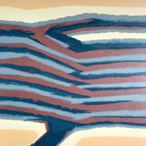 Original lithograph signed in pencil by Raoul UBAC, Earth V, 1978