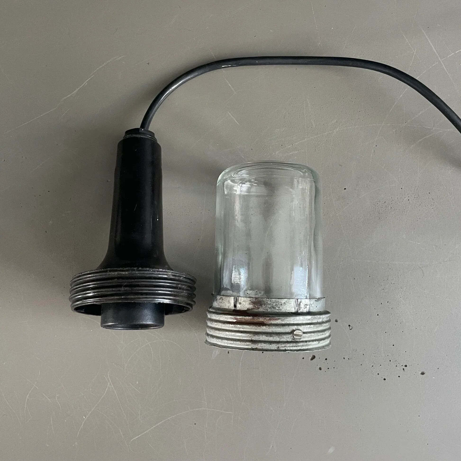 Old portable lamp