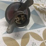 Wall light with 2 chrome-plated metal and glass globes