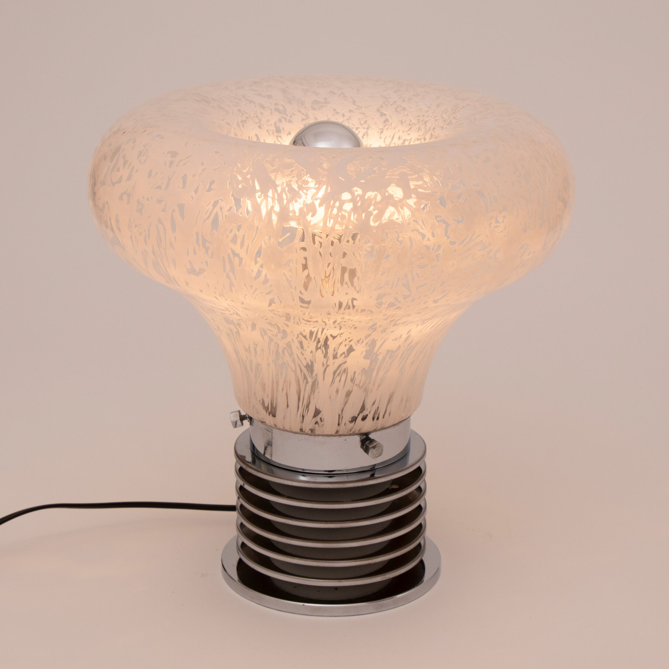 Midcentury Murano Glass Light Bulb Lamp