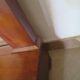 Empire/Restoration style console table with scrolled ends, mirrored back, and claw feet.