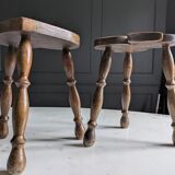 Brutalist tripod stools