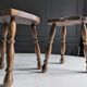 Brutalist tripod stools