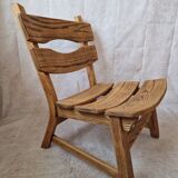 Pair of brutalist armchairs by Dittman & CO for AWA Radboud