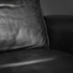 Mid-century Danish black leather swivel chair by Georg Thams, 1960s.