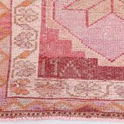 3x13 Rug For Kitchen Red Beige Oushak Vintage Runner Rug, 83x386Cm