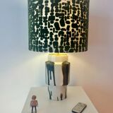 Set of 2 MCM table lamps: Unique recycled pieces made from vases by Ditmar Urbach Keramik – Czech Republic.