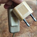 Old vintage solid wood lamp base